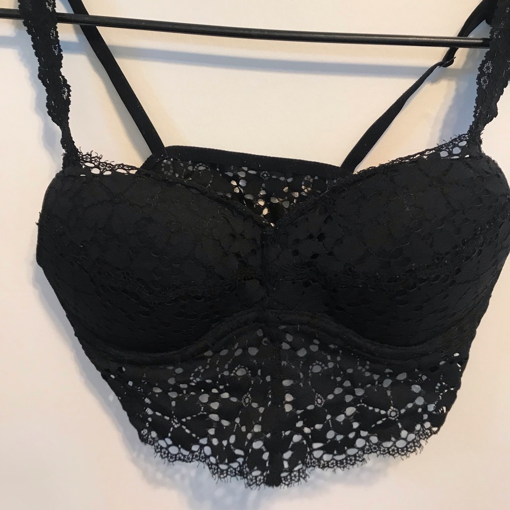 Black Victoria’s Secret PINK padded bralette bra